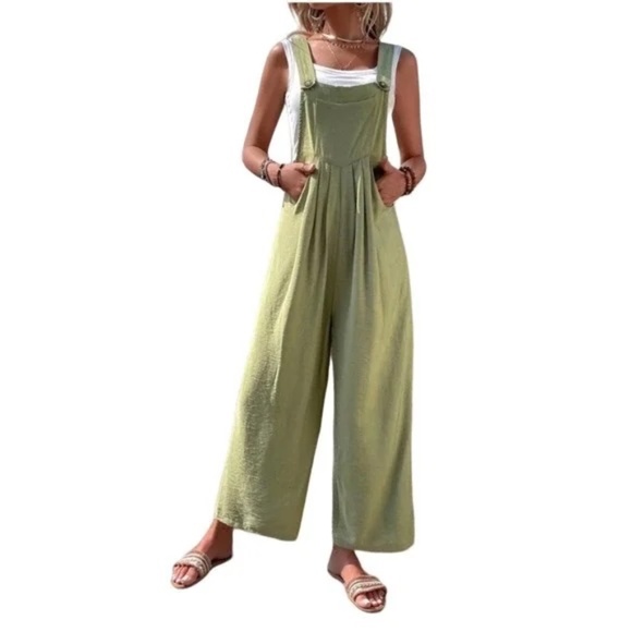 SHEIN Pants - SHEIN Green Romper